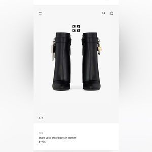 Givenchy shark lock boots